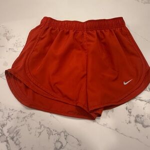 Nike Women's Orange Dri-Fit Running Shorts